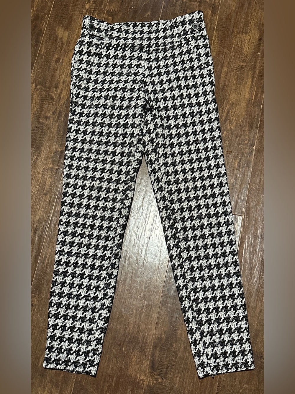 Soho Apparel Houndstooth Pants Black White Women’s Small